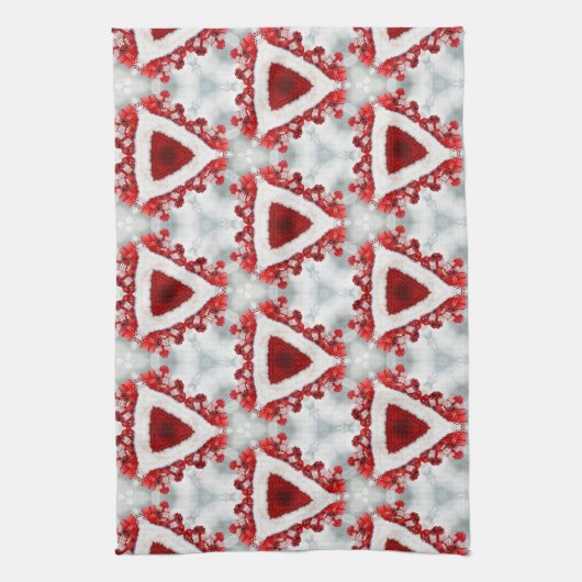 kerstcadeau voor keukenhanddoeken kaleidoscoop (Verticaal)