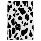 kerstcadeau voor koe met middelmatige kerstcadeaut medium cadeauzakje (Achterkant)