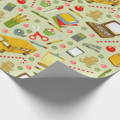 Kerstcadeau voor leraar cadeaupapier (Hoek)