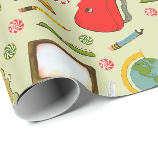 Kerstcadeau voor leraar cadeaupapier (Rol Hoek)