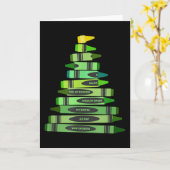 Kerstcadeau voor leraar Krijtboom Kaart (Gele Bloem)