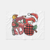 Kerstcadeau voor leraar | Prettig kerstfeest Fleece Deken (Voorkant (Horizontaal))