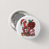 Kerstcadeau voor leraar | Prettig kerstfeest Ronde Button 3,2 Cm (Voorkant /achterkant)