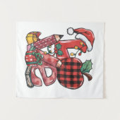Kerstcadeau voor leraar | Prettig kerstfeest Wandkleed (Voorkant (horizontaal))