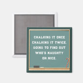 Kerstcadeau voor leraren magneet (Voorkant / Achterkant)