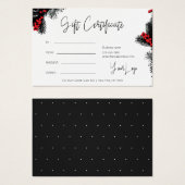 kerstcadeau voor Logo Visitekaartje (Voorkant /achterkant)