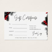 kerstcadeau voor Logo Visitekaartje (Voorkant)