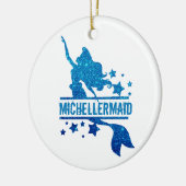 kerstcadeau voor maid princess glitter keramisch ornament (Links)