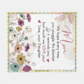 Kerstcadeau voor mam, alle seizoenen van de verjaa fleece deken (Voorkant (Horizontaal))