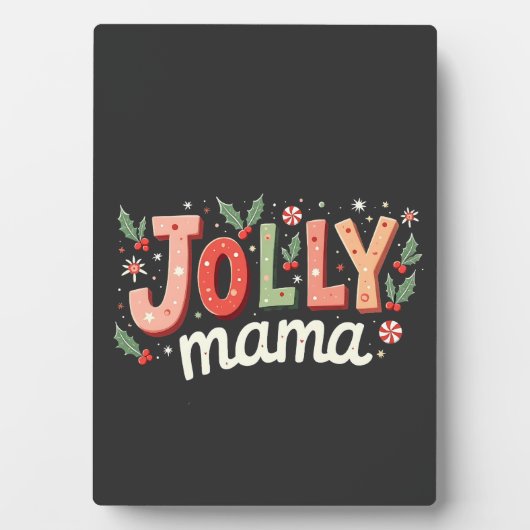Kerstcadeau voor mama fotoplaat (voorkant)
