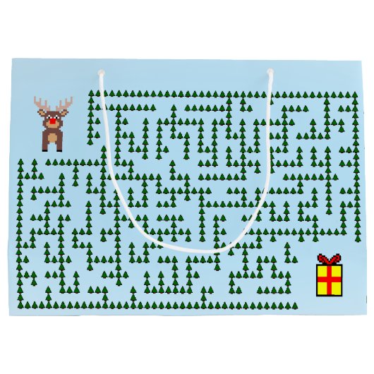 kerstcadeau voor Maze Gift Groot Cadeauzakje (Achterkant)