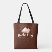 Kerstcadeau voor moeder boek liefhebber Funny Cust Tote Bag (Achterkant)