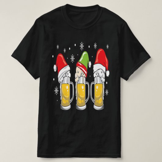 kerstcadeau voor Mokken Reinbeer Santa Hat-kerstca T-shirt (Design voorkant)