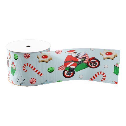 Kerstcadeau voor motorfietsers grosgrain lint (Spoel)