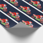 Kerstcadeau voor motorrijders cadeaupapier (Hoek)