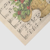Kerstcadeau voor muziek op vel tissuepapier (Detail)