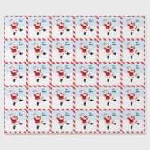 Kerstcadeau voor muziekopladers cadeaupapier (Vlak)