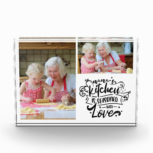 Kerstcadeau voor Nana Photo Block Fotoblokken (Voorkant)