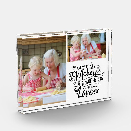 Kerstcadeau voor Nana Photo Block Fotoblokken (Links)