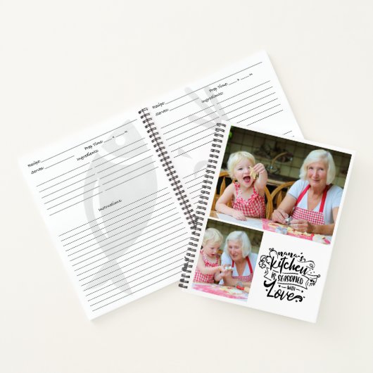 Kerstcadeau voor Nana Recept Boek (Binnen)