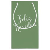 kerstcadeau voor Navidad Klein Cadeauzakje (Achterkant)