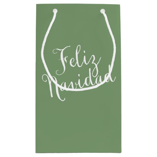 kerstcadeau voor Navidad Klein Cadeauzakje (Achterkant)