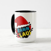 kerstcadeau voor oma claus mok (Voorkant links)