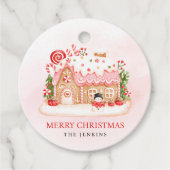 kerstcadeau voor ontbijt bedankjes labels (Voorkant)