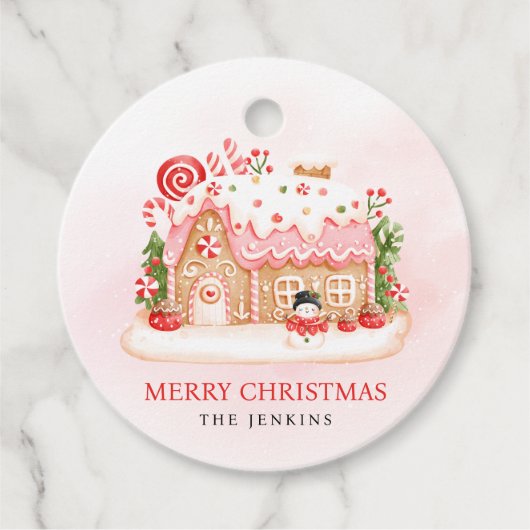 kerstcadeau voor ontbijt bedankjes labels (Voorkant)