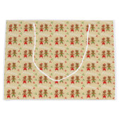 kerstcadeau voor ontbijtkoek groot cadeauzakje (Voorkant)