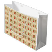 kerstcadeau voor ontbijtkoek groot cadeauzakje (Voorkant Gekanteld)