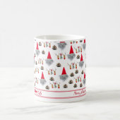 Kerstcadeau voor oom, kabouter- en rendierpatroon koffiemok (Center)