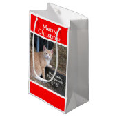 kerstcadeau voor Oranje tablet Klein Cadeauzakje (Voorkant Gekanteld)