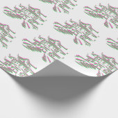 kerstcadeau voor Pagoda Pagodas Wrapping Paper Cadeaupapier (Hoek)