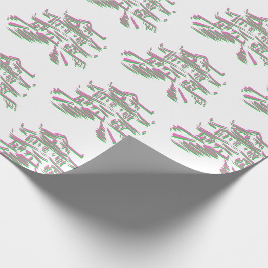 kerstcadeau voor Pagoda Pagodas Wrapping Paper Cadeaupapier (Hoek)