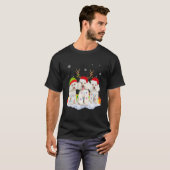 kerstcadeau voor Pajama Poodle T-shirt (Voorkant volledig)