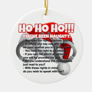 Kerstcadeau voor politieagent keramisch ornament