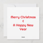 Kerstcadeau voor Poodle  Feestdagenkaart (Achterkant)