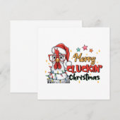 kerstcadeau voor prettige feestdagen kaart (Voorkant / Achterkant)