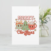 kerstcadeau voor prettige feestdagen kaart (Staand voorkant)