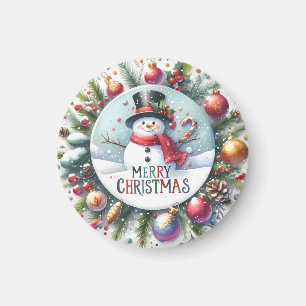 kerstcadeau voor prettige feestdagen magneet