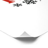 kerstcadeau voor prettige feestdagen perfect poster (Hoek)