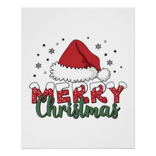 kerstcadeau voor prettige feestdagen perfect poster