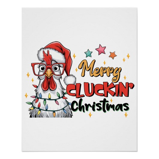 kerstcadeau voor prettige feestdagen perfect poster (Voorkant)