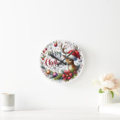 kerstcadeau voor prettige feestdagen ronde klok (Huis)