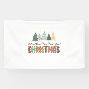 kerstcadeau voor prettige feestdagen spandoek