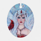 kerstcadeau voor Renee Lavoie Metalen Ornament (Achterkant)