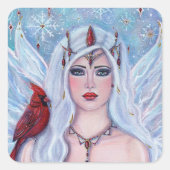 kerstcadeau voor Renee Lavoie Vierkante Sticker (Voorkant)