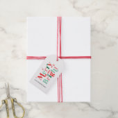 kerstcadeau voor roze rood cadeaulabel (Met Touw)