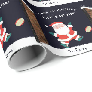 Kerstcadeau voor rugbyliefhebbers cadeaupapier